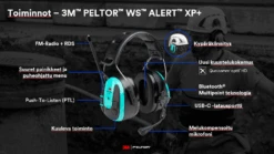 3M Peltor WS Alert XP+ Kuulonsuojaimet -Uittokalusto Kauppa ws alert xp